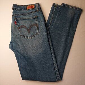 Levi's 524 Too Superlow Jeans Size 28/6 Low Rise Slim Leg Medium Wash